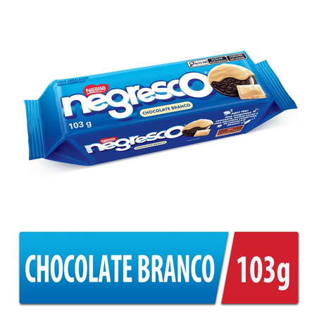 Biscoito Negresco Recheado Baunilha E Chocolate Branco 103G