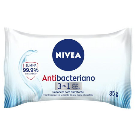 Sabonete Nívea 85g - Antibacteriano - Hidratante