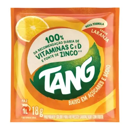 Refresco Tang Laranja Pacote 18G 