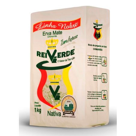 Erva mate rei verde nativa 1kg