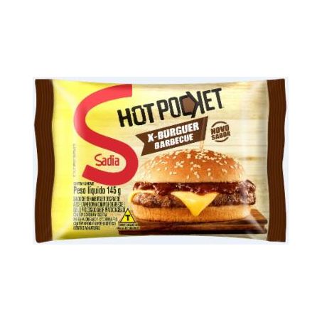Hot pocket sadia 145g x-burguer barbecue