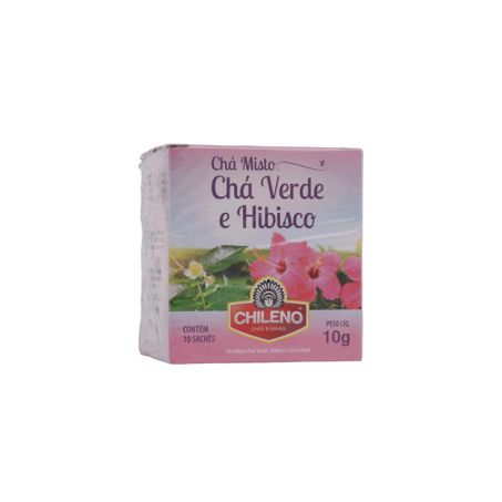 Chá Misto Chileno Chá Verde e Hibisco Caixa com 10un - 10gr 360-58