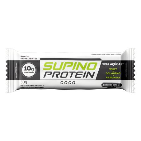 BARRA DE PROTEÍNA COCO COM CHOCOLATE SUPINO PROTEIN ZERO