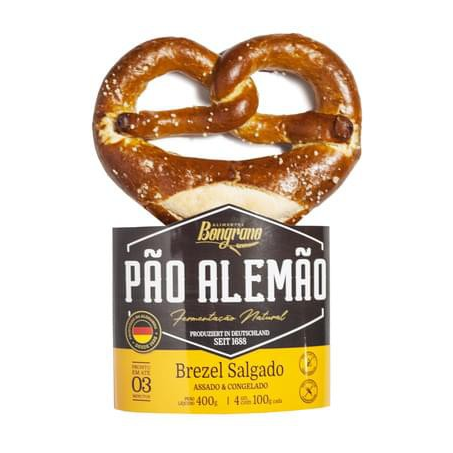 BREZEL PAO ALEMAO 400G SALGADO 
