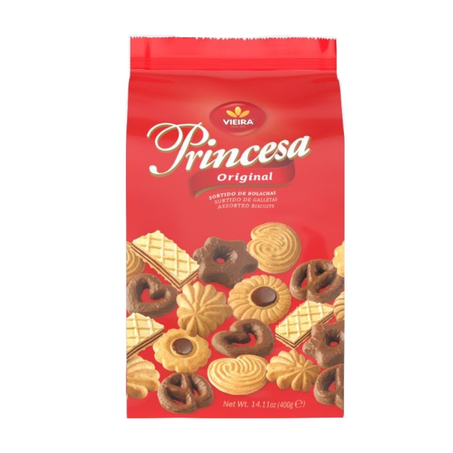Biscoito Vieira Princesa Amanteigado Sortido Original 400g