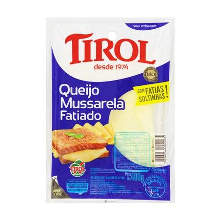 QUEIJO FATIADO  MUSSARELA TIROL 400G