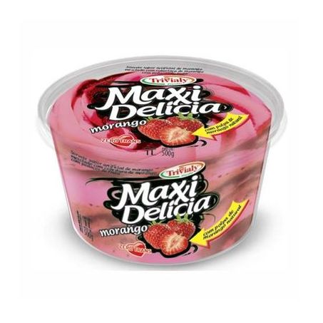 Sorvete Trivialy Maxxil Morango 1l