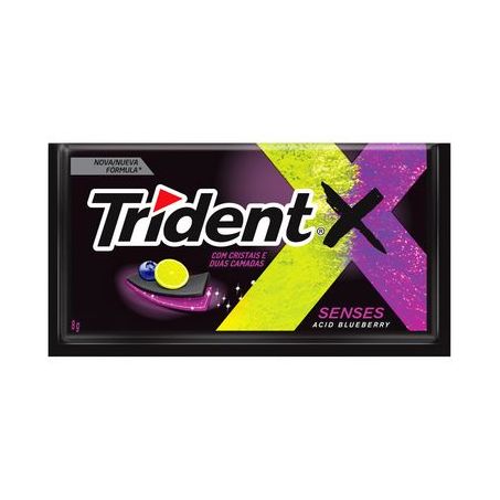 Chiclete Trident x Senses Acid Blueberry C/5 8g | Centro de