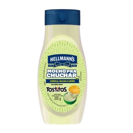 Molho Cebola, Salsa  Limão Hellmanns pra Chuchar Squeeze 335g