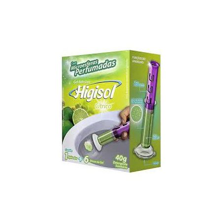 HIGISOL GEL ADESIVO APLICADOR + RF C/6 CITRICO 40G