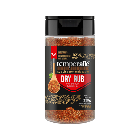 SAL DRY RUB CARNE TEMPERALLE POTE 260G