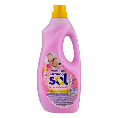 AMACIANTE DE ROUPA DILUÍDO ROSAS E LAVANDA GIRANDO SOL 2L