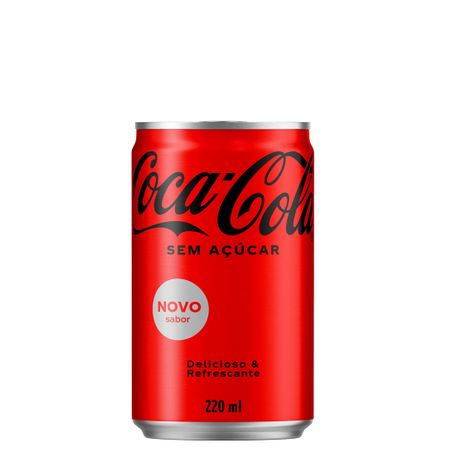 Refrigerante coca-cola lata sem açúcar 220ml