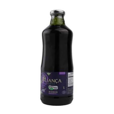 Suco Orgânico de Uva Aliança Tinto Garrafa 1lt 360-4