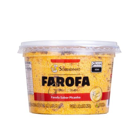 FAROFA SOBRADINHO GOURMET SABOR PICANHA 250G 360-1