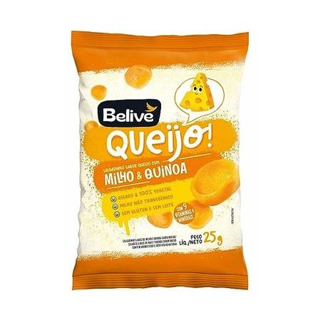 Salgadinho belive milho e quinoa sabor queijo 25g