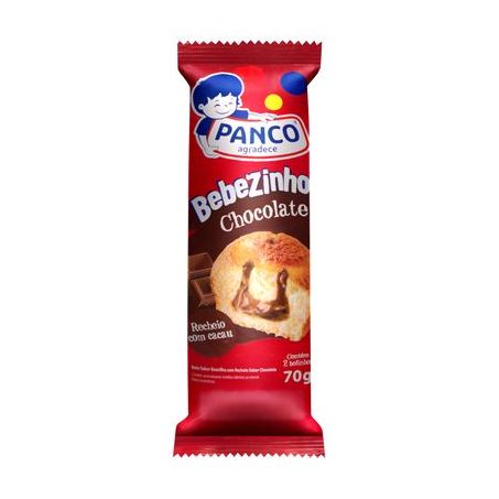Bolo Panco Bebezinho Baunilha Chocolate Embalagem 70G