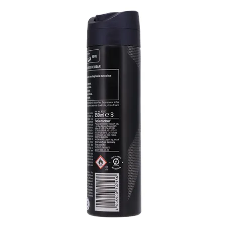 DESOD.NIVEA AERO 150ML DEEP CARVAO ATIVO MASC 360-24