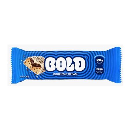 Barra de proteína bold cookies & cream 60g