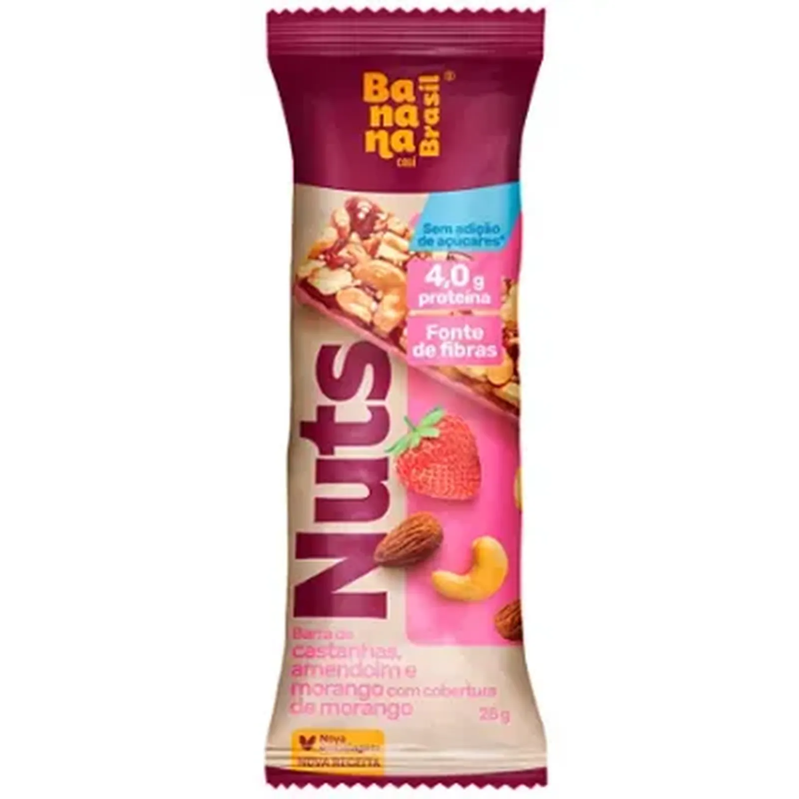 Barra Nuts Bar Morango 25g