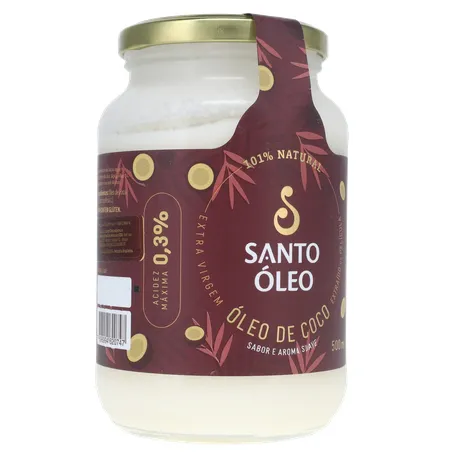 Oleo coco santo oleo extra virgem 500ml 360-33