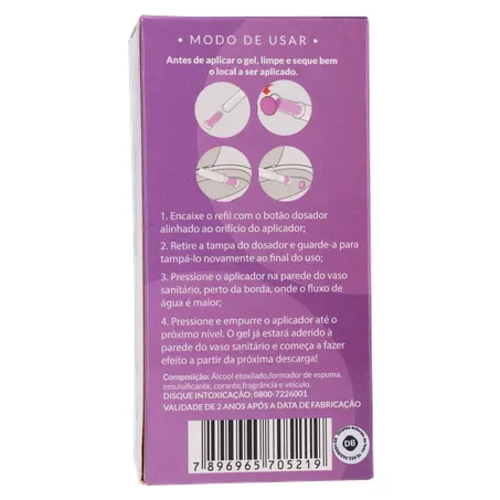 Gel adesivo sanitário sani all lavanda refil 37g 360-17