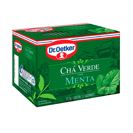 Chá Dr Oetker Verde Menta Caixa 22,5G
