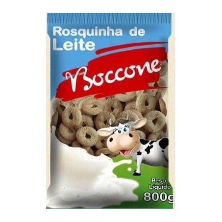 Biscoito rosquinha leite boccone 595g