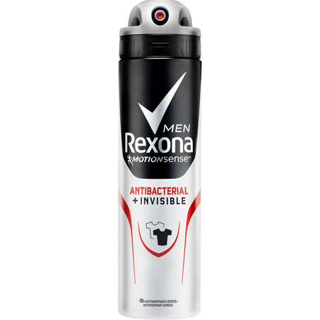 Desodorante Aerossol Rexona 90g - Masculino - Antibacterial Invisible