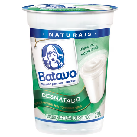 Iogurte Natural Desnatado Batavo 160g