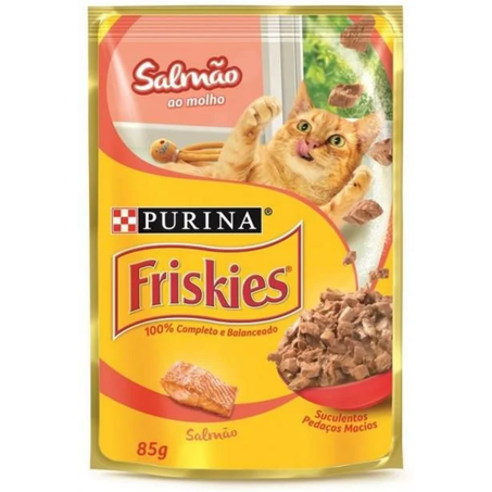 Sache alim gatos friskies salmao ao molho 85g