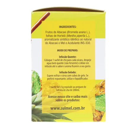 Cha sulmel abacaxi hortela mel 13g 360-9