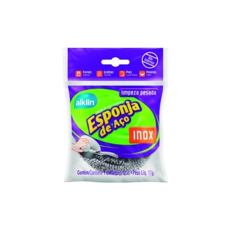 ESPONJA DE ACO INOX ALKLIN 17G