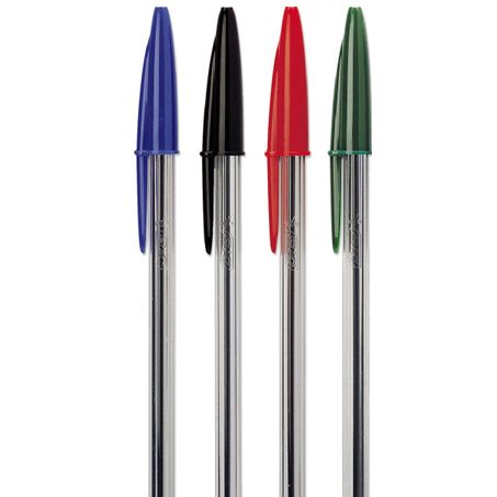 Caneta bic cristal cores diversas un