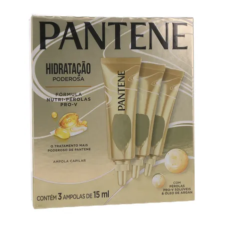 Ampola de Tratamento Pantene Hidro Cauterização com 3 Unidades 15Ml 360-35