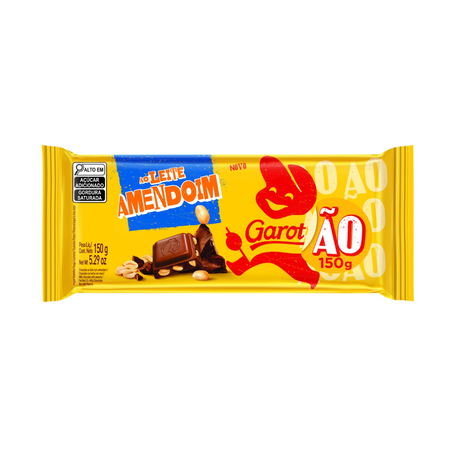 Chocolate Barra Garoto Ao Leite Com Amendoim 150g 
 