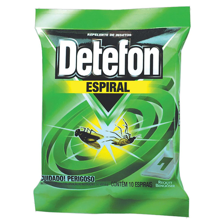 Inseticida Espiral Detefon 100g - Com 10 Espirais