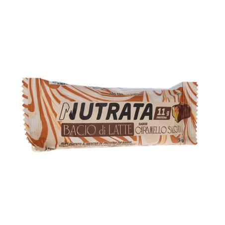 BARRA DE PROTEÍNA NUTRATA BACIO DI LATTE CARAMELO SALGADO 45G 360-33