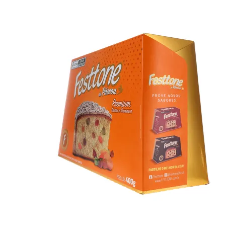 Panettone de Páscoa Festtone Frutas Cristalizadas e Damasco 400G 360-24