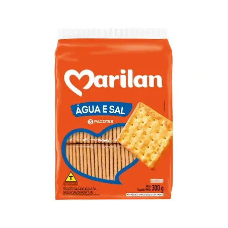 BISCOITO MARILAN 300G AGUA E SAL