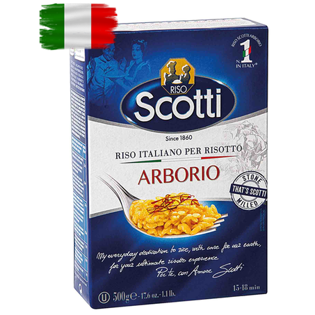 ARROZ RISOTO SCOTTI ARBORIO ITALIANO 500G