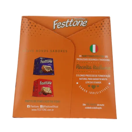 Panettone Festtone Trufado Doce De Leite 400G 360-3