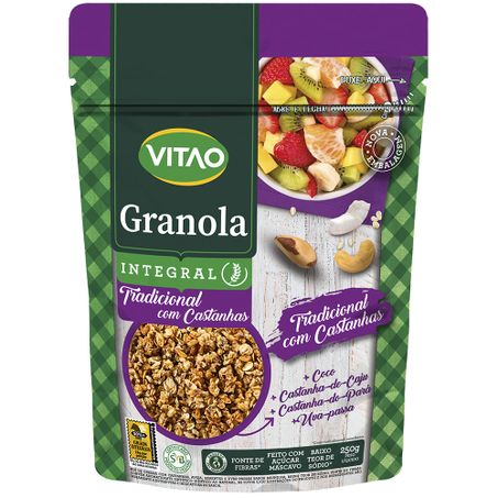 Granola Vitao 250g S/Gluten Trad C/Castanha