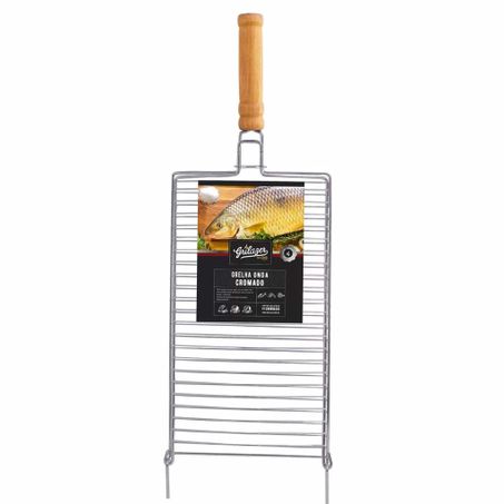 Grelha gaucho dupla peixe g 30cmx53cm