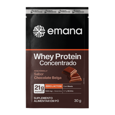 SACHE WHEY PROTEIN CHOCOLATE BELGA 30G - EMANA