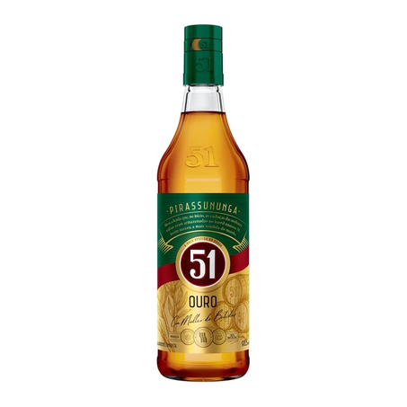 CACHAÇA 51 PIRASSUNUNGA OURO VD 965ML