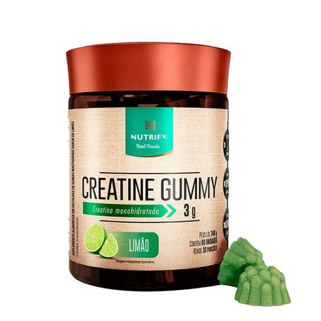 NT Creatine Gummy Limão 60 gummies