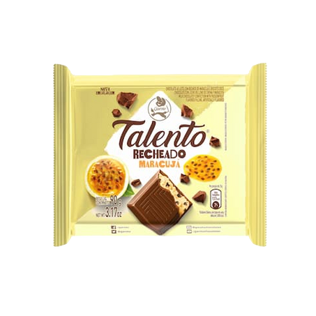 Choc barra talento garoto maracuja 85g
