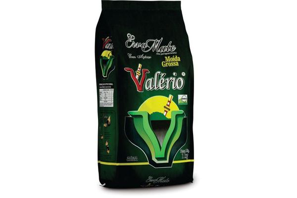 Erva Mate Valerio Moída Grossa Com Açúcar Pacote 1kg