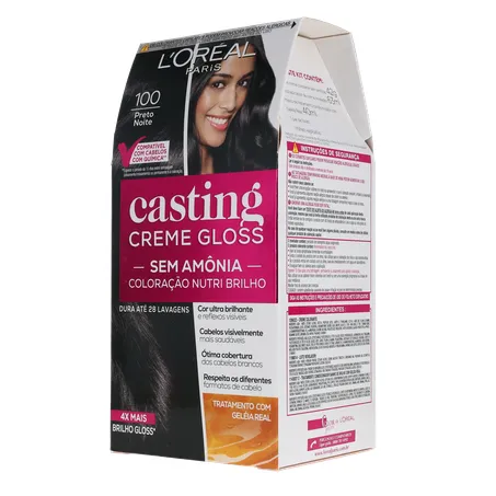 Tintura Para Cabelo L'oréal Casting Creme Gloss Preto Noite 100 360-4